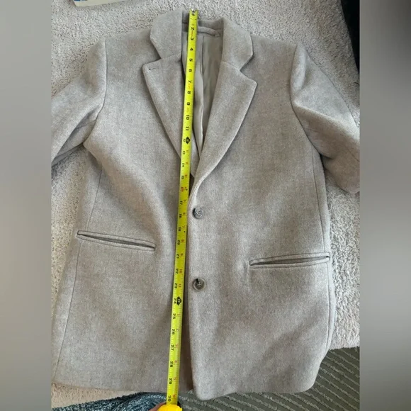 & Other Stories wool taupe oversize blazer - Picture 8 of 10